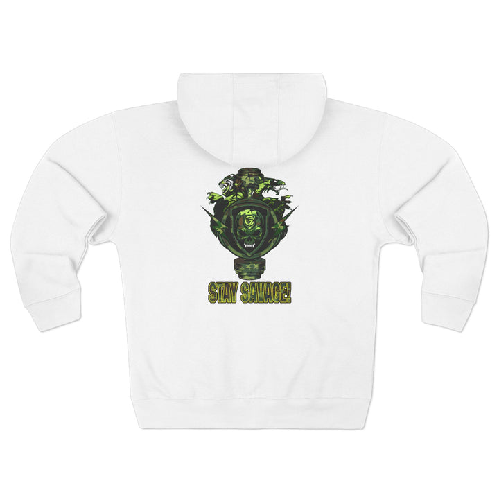 CG SGL SKULL DRAGON TIGER BELL FOREST CAMO/STAY SAVAGE ZIP UP