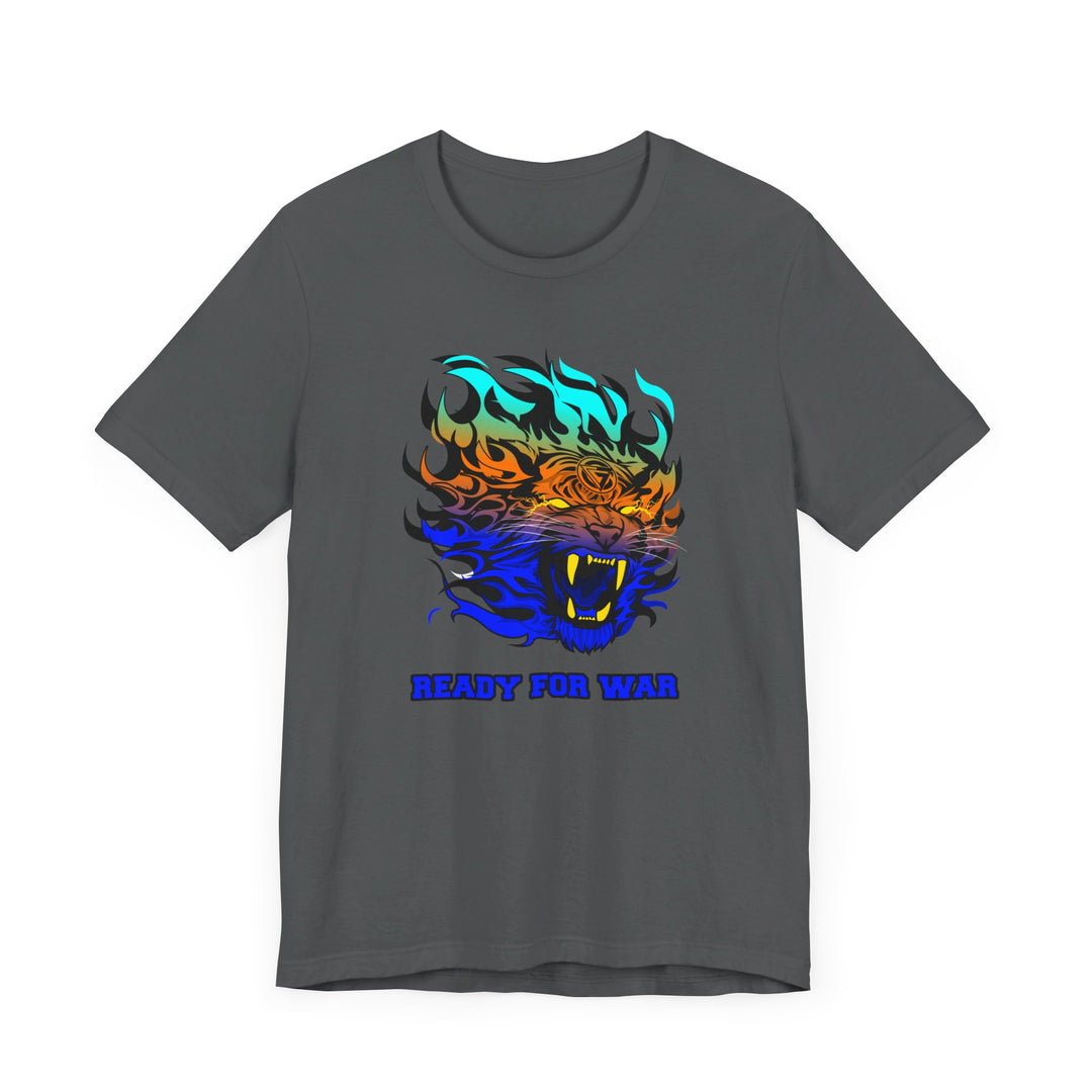 TIGER FLAME BLUE ORANGE AQUA FADE/READY FOR WAR