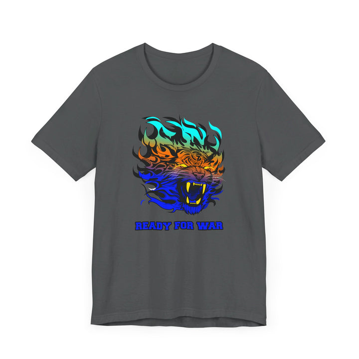 TIGER FLAME BLUE ORANGE AQUA FADE/READY FOR WAR