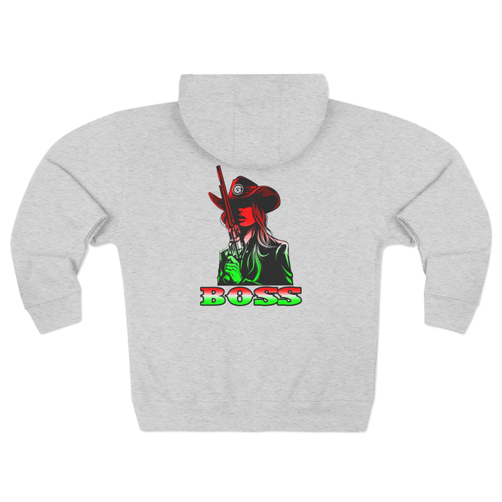 CG REBEL WOMAN RED WHITE GREEN FADE / BOSS ZIP UP