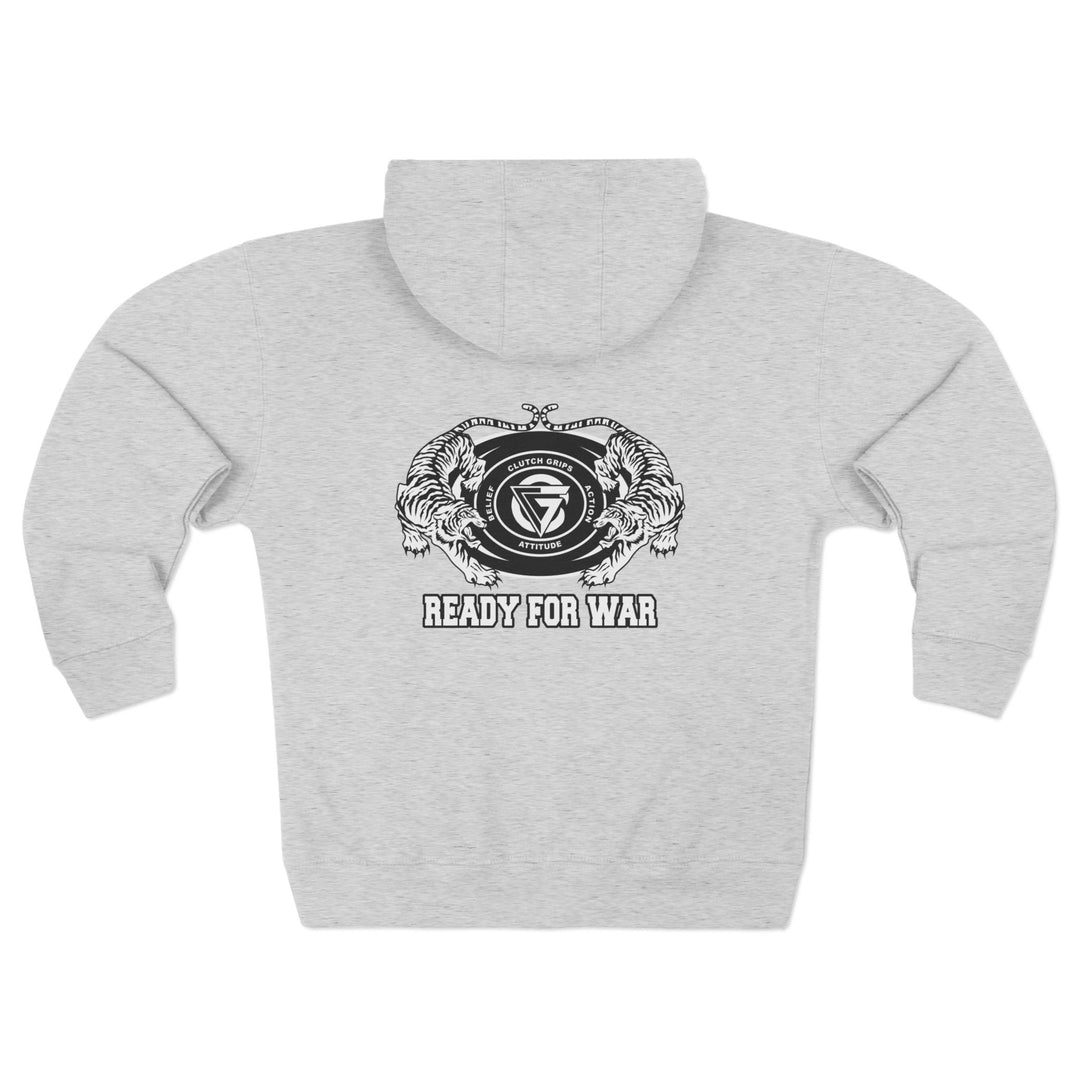 CG TIGER VS TIGER WHITE BLACK /READY FOR WAR ZIP UP