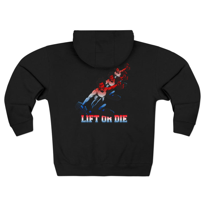 CG LIFT KICK RED WHITE BLUE FADE/LIFT OR DIE ZIP UP