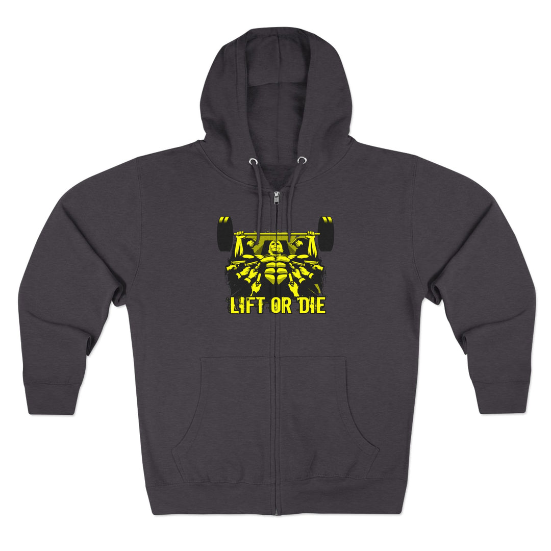 CG FINAL BOSS ON PRE-WORKOUT YELLOW BLACK /LIFT OR DIE ZIP UP