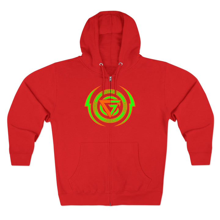 SPARTAN LIFT ORANGE GREEN  /LIFT HARDER ZIP UP