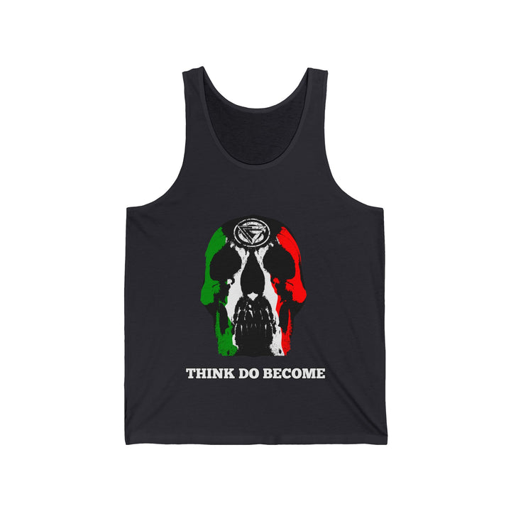 SKULLATOR TANK RED WHITE GREEN /THINK DO BECOME