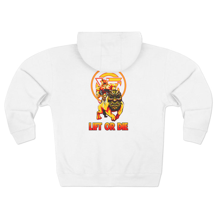 CG ANGRY DOG GOLD RED /LIFT OR DIE ZIP UP