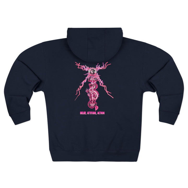 CG DRAGON BELLE LIGHTNING PINK/BELIEF ATTITUDE ACTION ZIP UP
