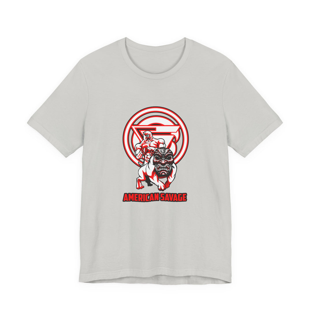 CG ANGRY DOG RED WHITE /AMERICAN SAVAGE