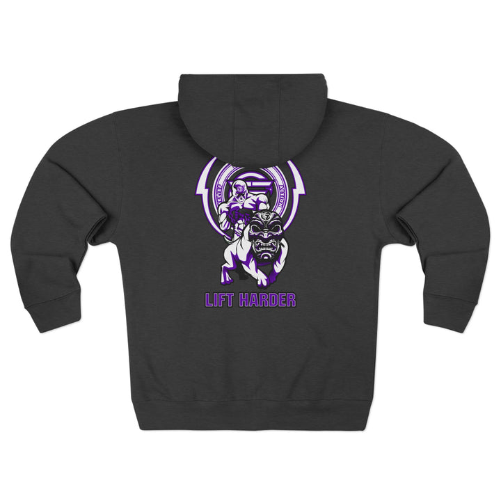 CG ANGRY DOG PURPLE WHITE /LIFT HARDER ZIP UP