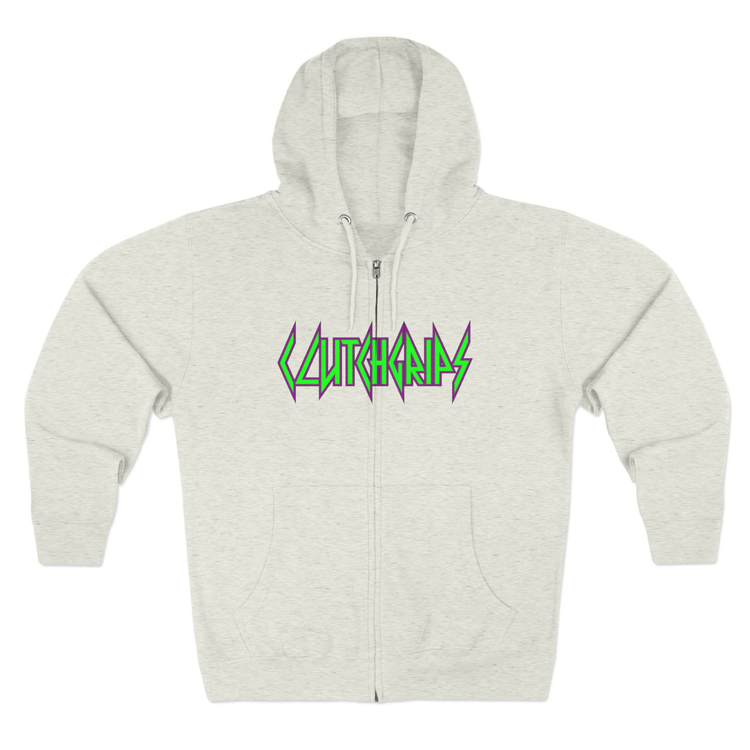 CG ANGRY DOG PURPLE GREEN/LIFT OR DIE ZIP UP