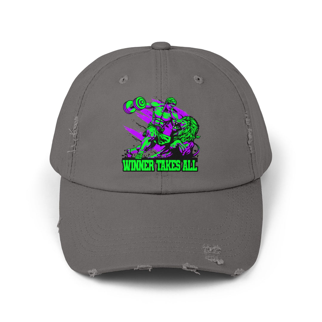 COLISEUM MAC VS LION PURPLE GREEN /WINNER TAKES ALL CAP