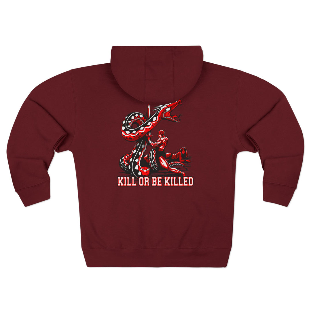 CG SERPENT SLAYER RED BLACK /KIL OR BE KILLED ZIP UP