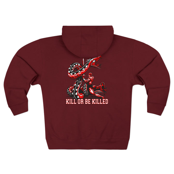 CG SERPENT SLAYER RED BLACK /KIL OR BE KILLED ZIP UP