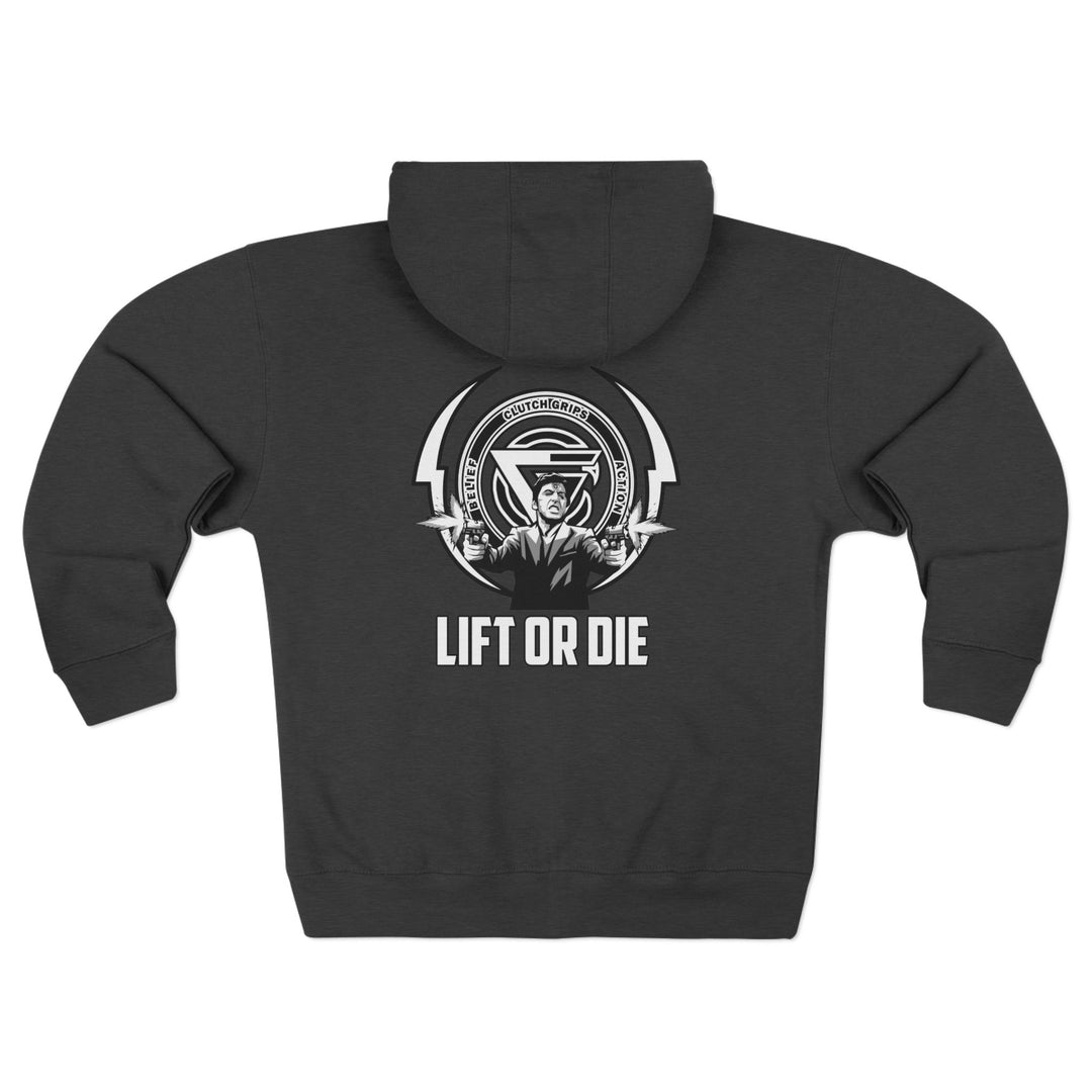 CG FINAL BOSS EXTREME BLACK WHITE  /LIFT OR DIE ZIP UP