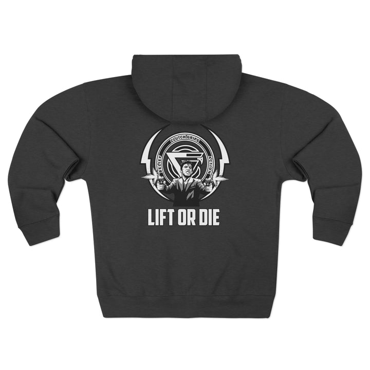 CG FINAL BOSS EXTREME BLACK WHITE  /LIFT OR DIE ZIP UP
