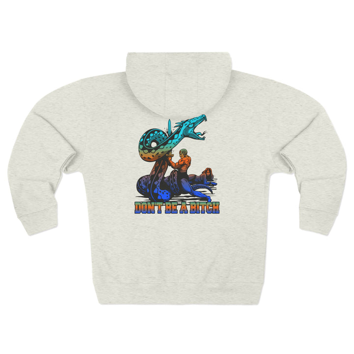 CG SERPENT SLAYER BLUE ORANGE AQUA /DONT BE A BITCH ZIP UP