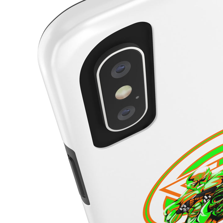 ANGRY DOG ORANGE GREEN PHONE CASE /LIFT OR DIE