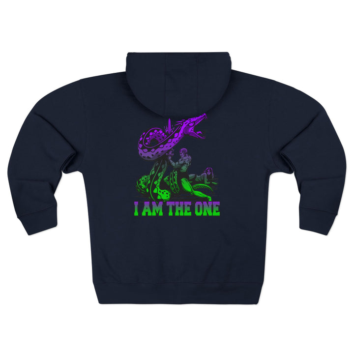 CG SERPENT SLAYER PURPLE GREEN /I AM THE ONE ZIP UP