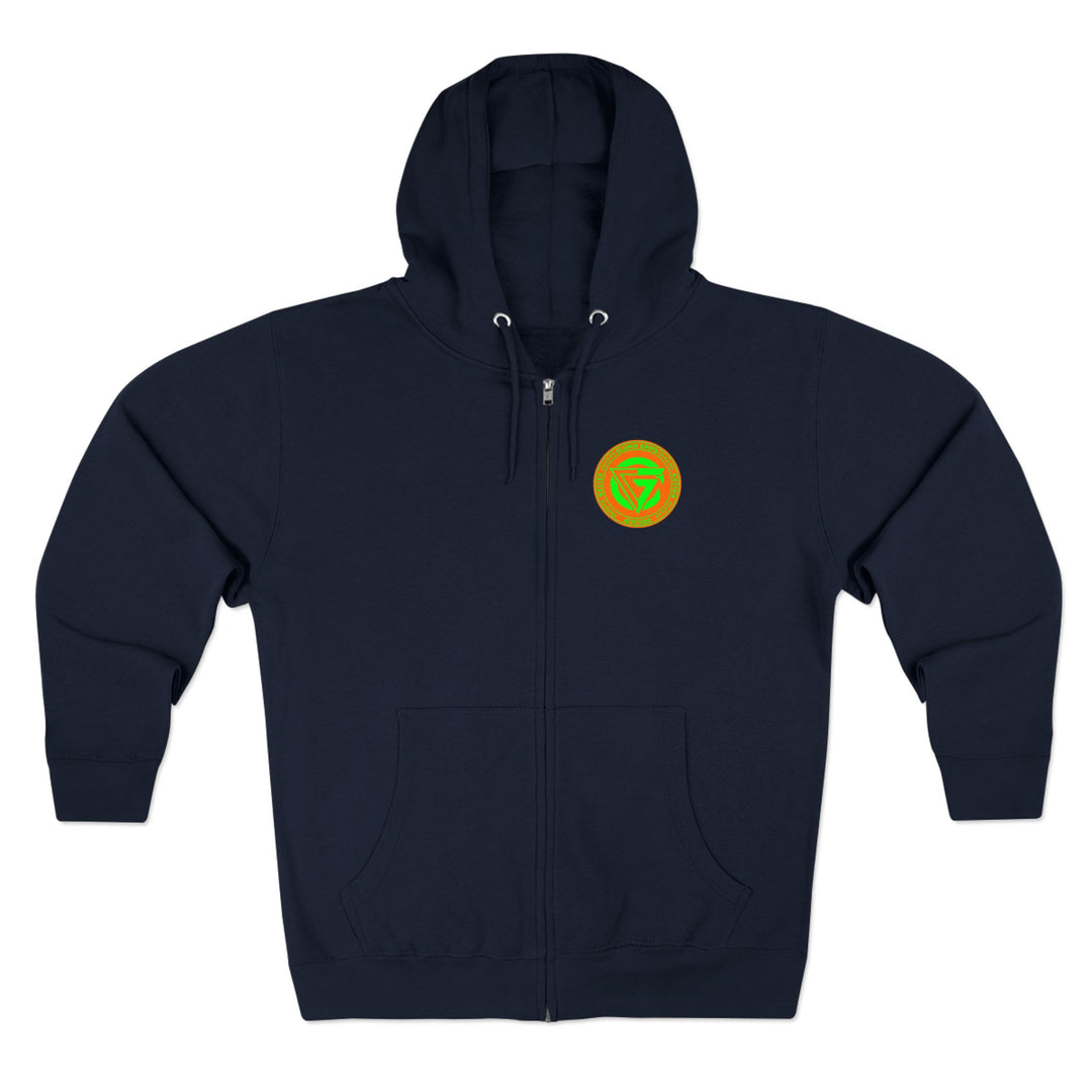 CG DRAGON BELL LIGHTNING ORANGE GREEN/BELEIF ATTITUDE ACTION ZIP UP