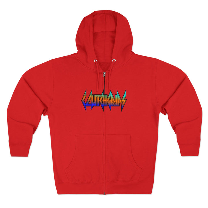 CG MAC MASTER FLASH BLUE ORANGE AQUA FADE /LIFT OR DIE ZIP UP