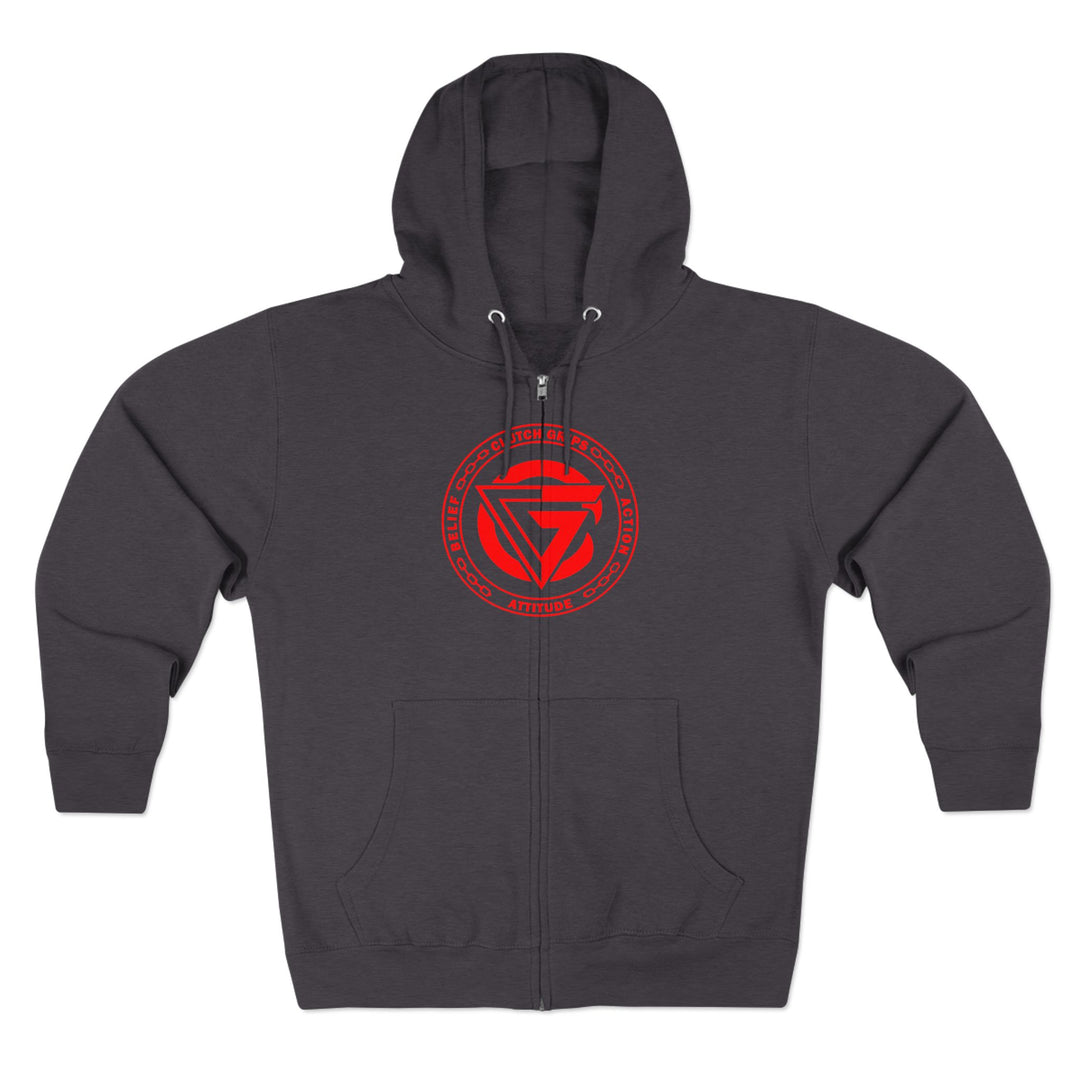 CG FINAL BOSS RED/CONQUER ZIP UP