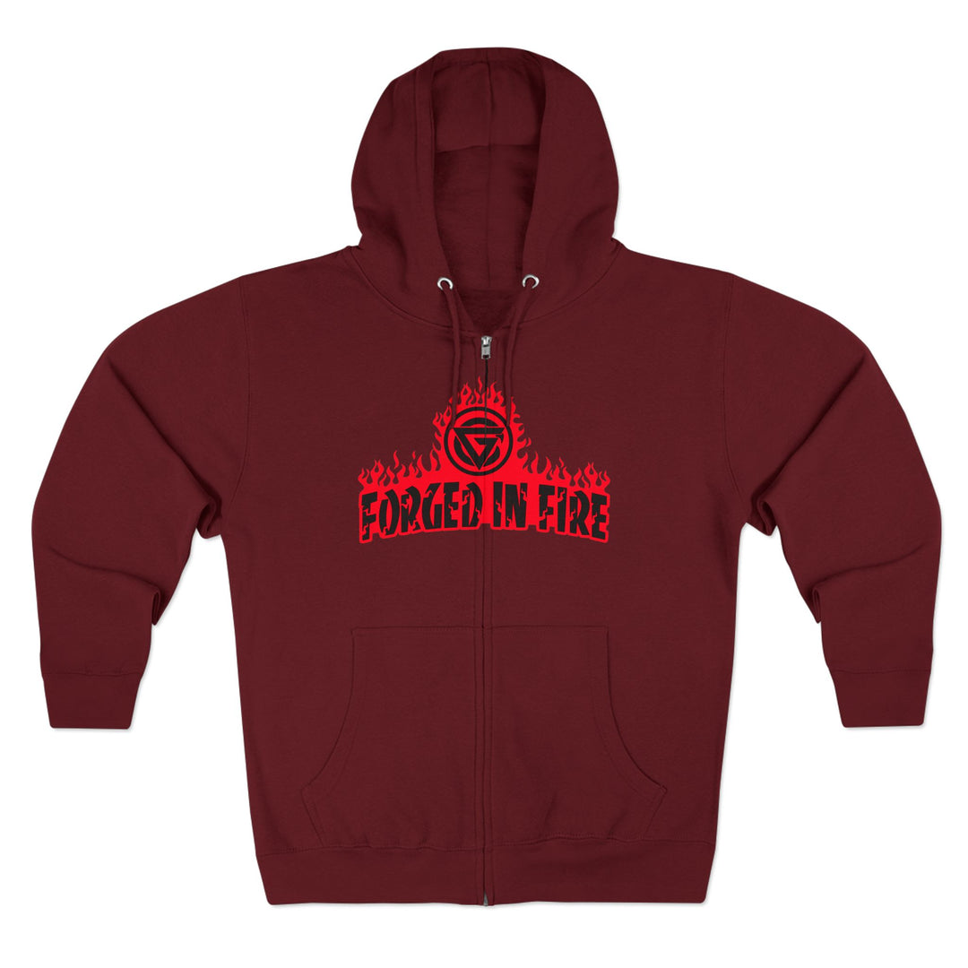 CG FINAL BOSS RED/LIFT OR DIE ZIP UP