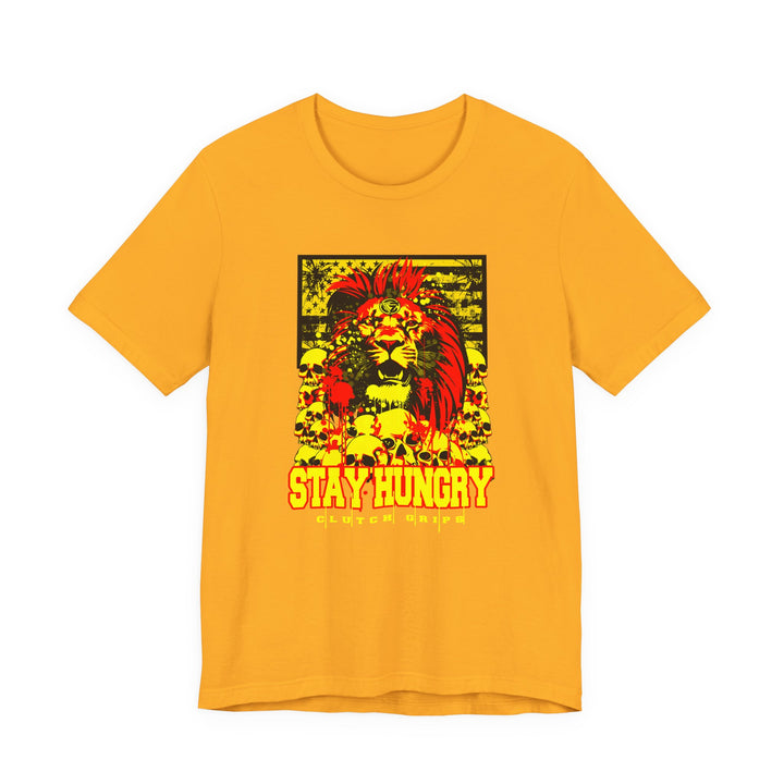 LION HEART YELLOW RED BLACK /STAY HUNGRY