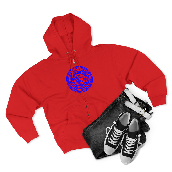 MAC VS SNAKE RED BLUE /LIFT OR DIE ZIP UP
