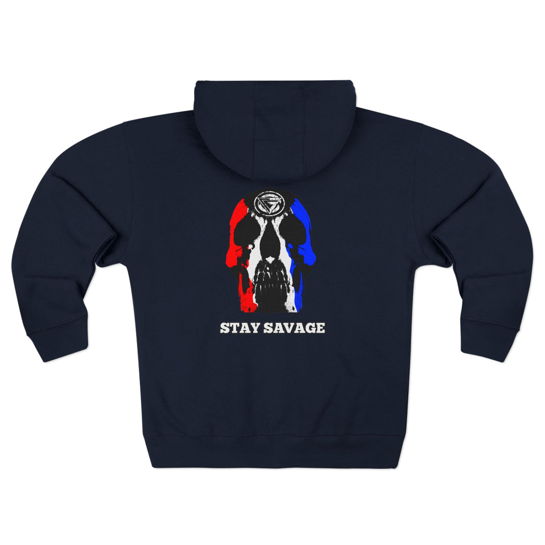 CG SKULL RED WHITE BLUE/STAY SAVAGE