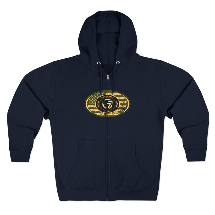 CG TIGER FLAME SAND/GREEN ARMY TIGER/I AM THE ONE ZIP UP