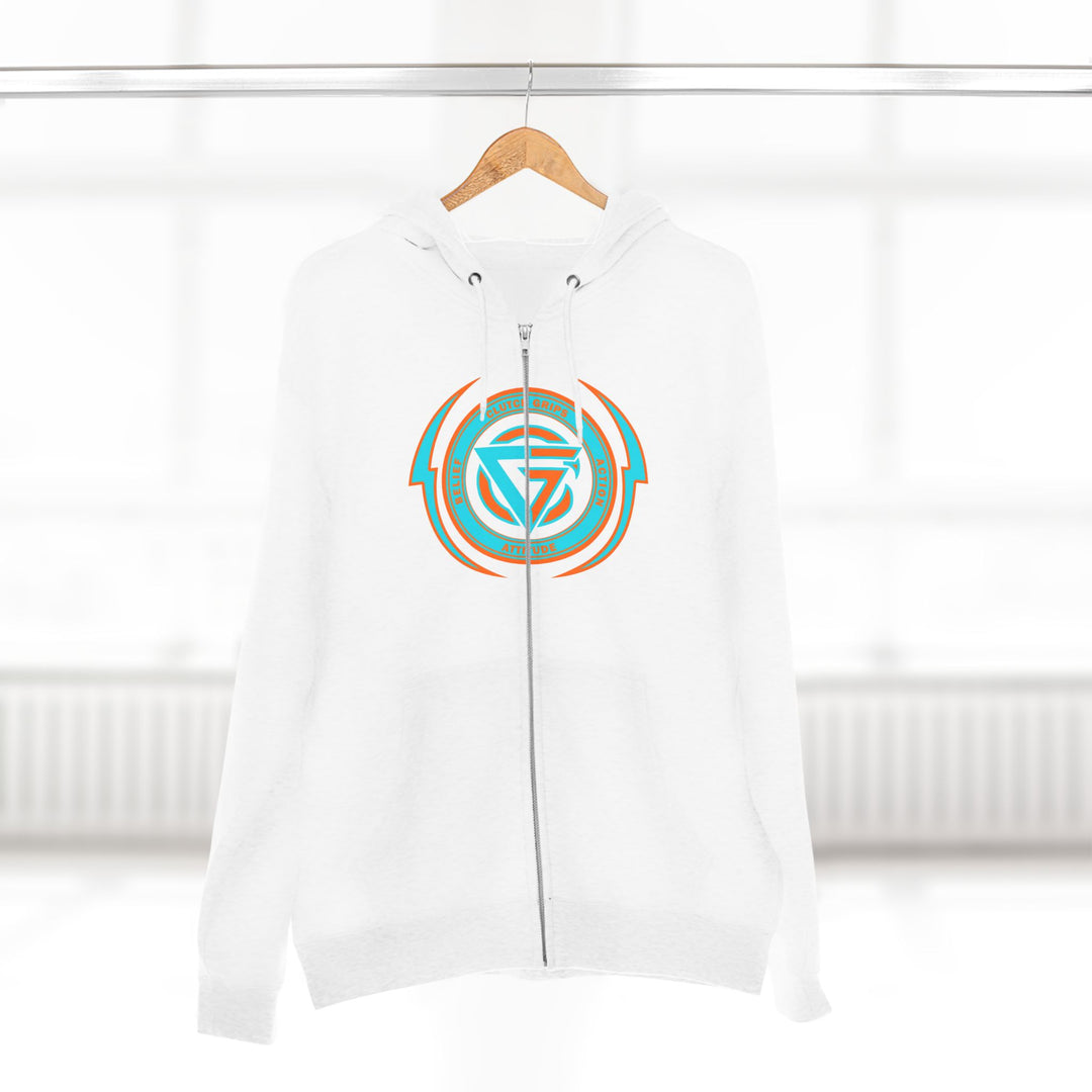 MAC-POWER LIFT AQUA ORANGE /LIFT OR DIE ZIP UP