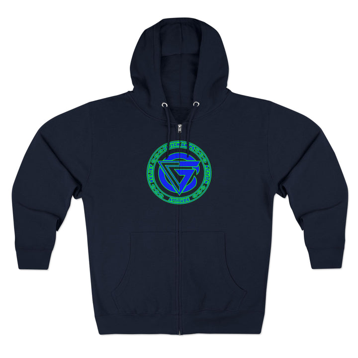 CG SKULLATOR BLUE GREEN /CLUTCHGRIPS ZIP UP