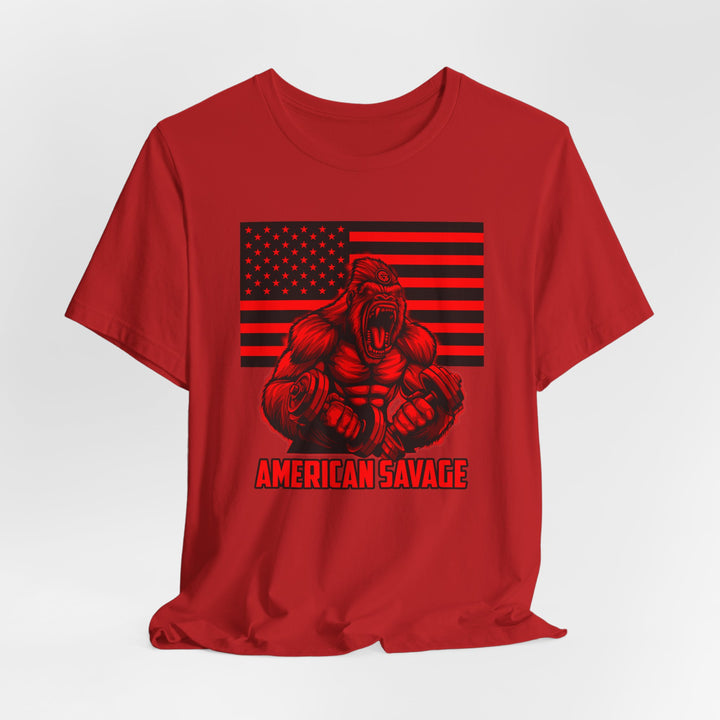 CG MAC ALPHA APE RED BLACK  /AMERICAN SAVAGE
