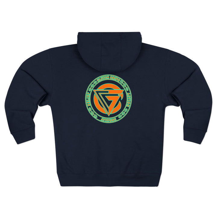 CG DIAMOND DBL BELL SKULL MIAMI COLORS /CLUTCHGRIPS ZIP UP