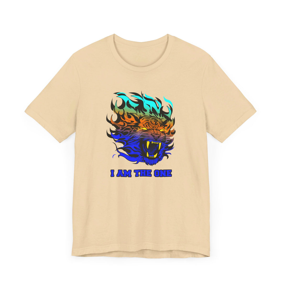 TIGER FLAME BLUE ORANGE AQUA FADE/I AM THE ONE
