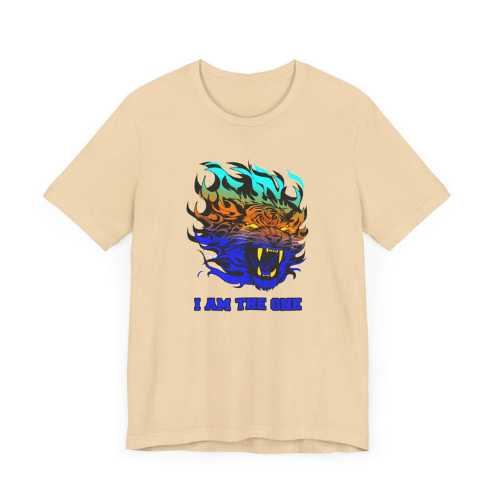 TIGER FLAME BLUE ORANGE AQUA FADE/I AM THE ONE