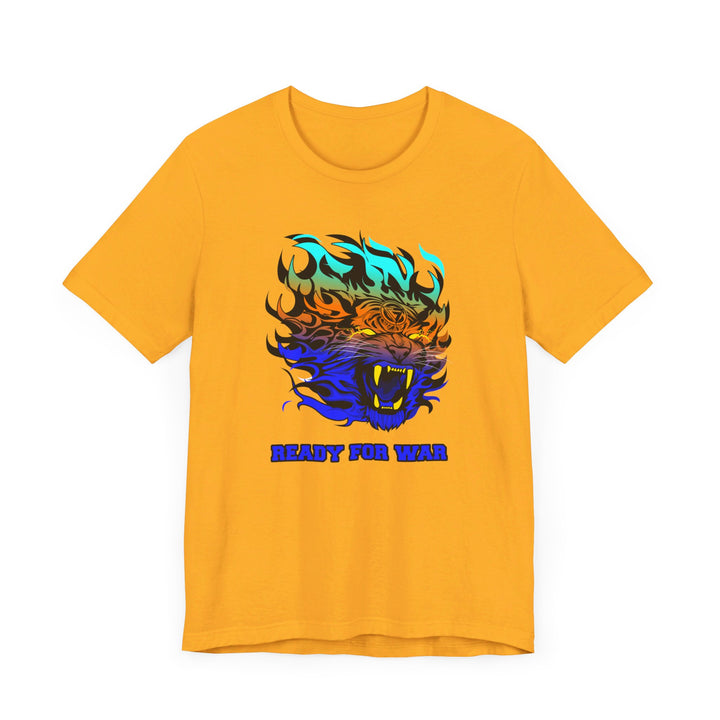 TIGER FLAME BLUE ORANGE AQUA FADE/READY FOR WAR
