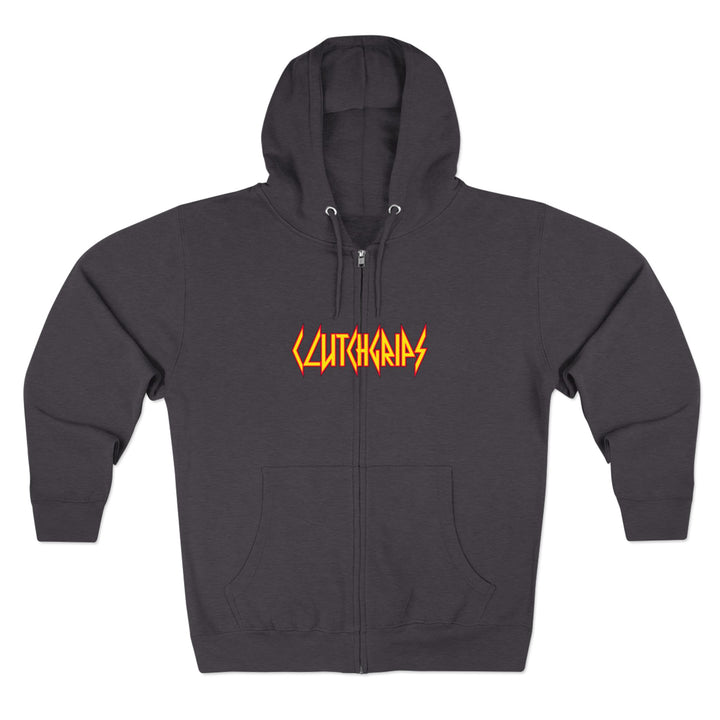 CG DBL SKULL BELL RED GOLD/STAY SAVAGE ZIP UP