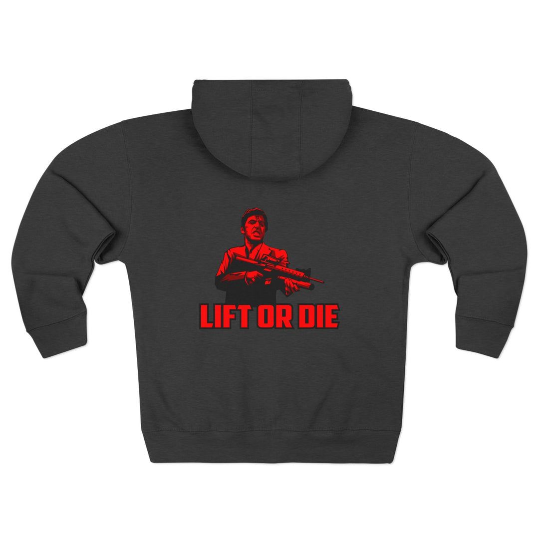 CG FINAL BOSS RED/LIFT OR DIE ZIP UP