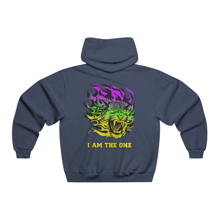 TIGER FLAME PURPLE GREEN YELLOW FADE /I AM THE ONE