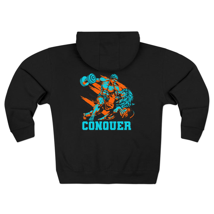 CG COLISEUM MAC VS LION MIAMI COLORS /CONQUER ZIP UP