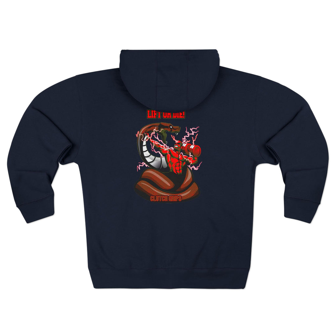 MAC VS SNAKE RED GREEN /LIFT OR DIE ZIP UP