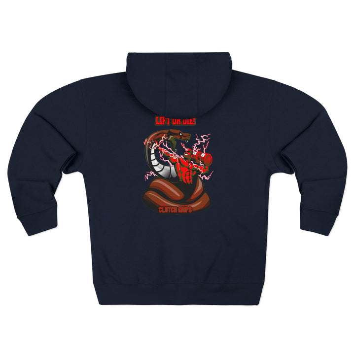 MAC VS SNAKE RED GREEN /LIFT OR DIE ZIP UP