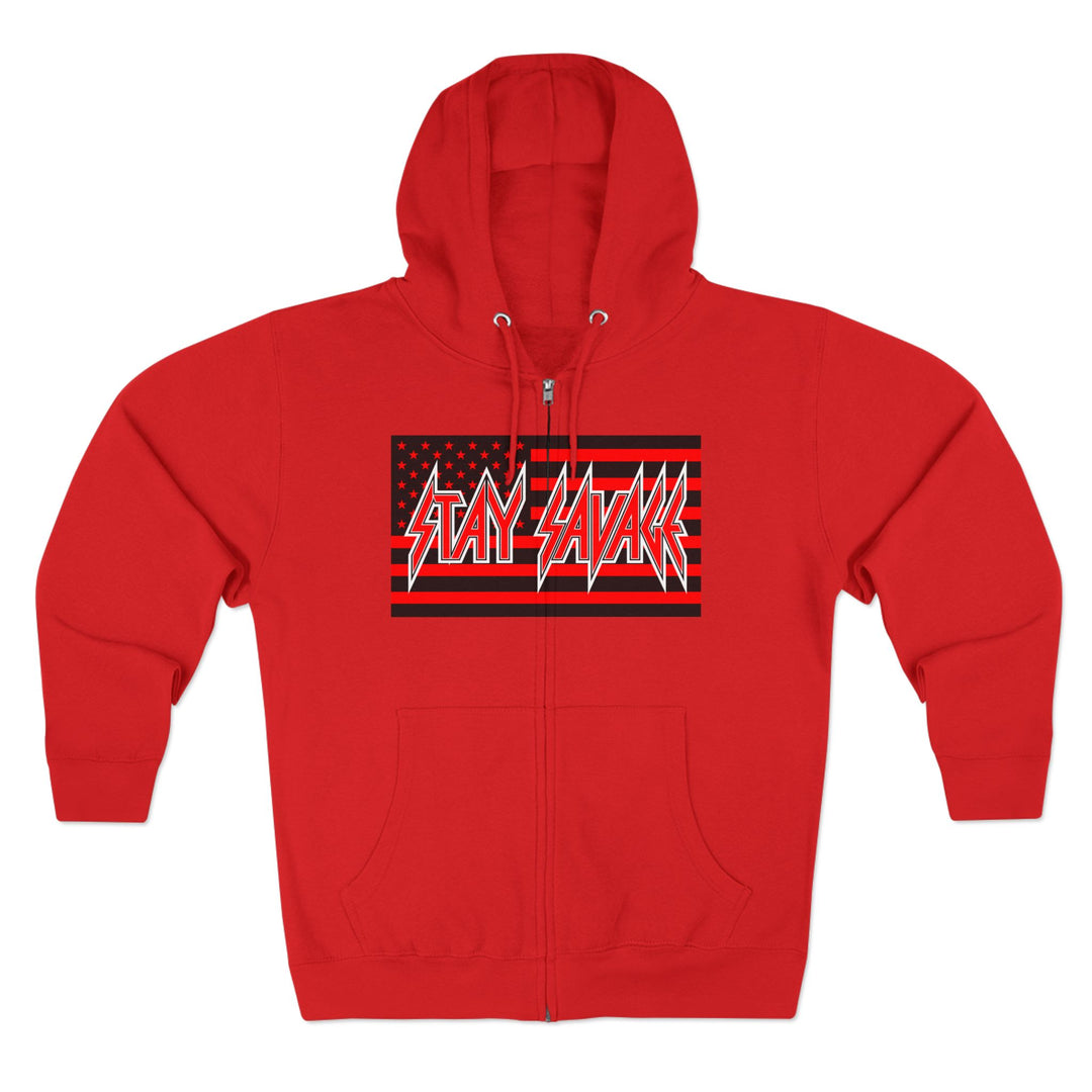 CG  NAVY SEAL TRIBUTE  RIP RED BLACK /DONT BE A BITCH ZIP UP