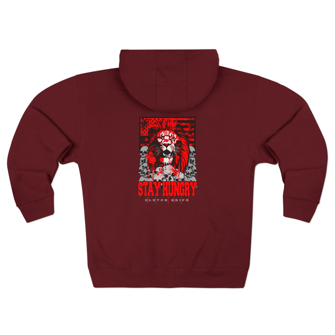 CG LION HEART RED BLACK/STAY HUNGRY ZIP UP