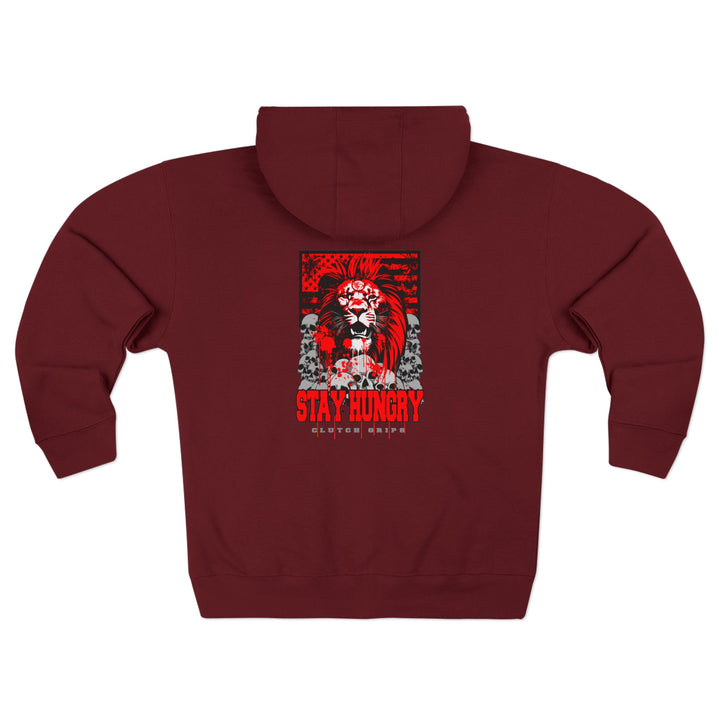 CG LION HEART RED BLACK/STAY HUNGRY ZIP UP