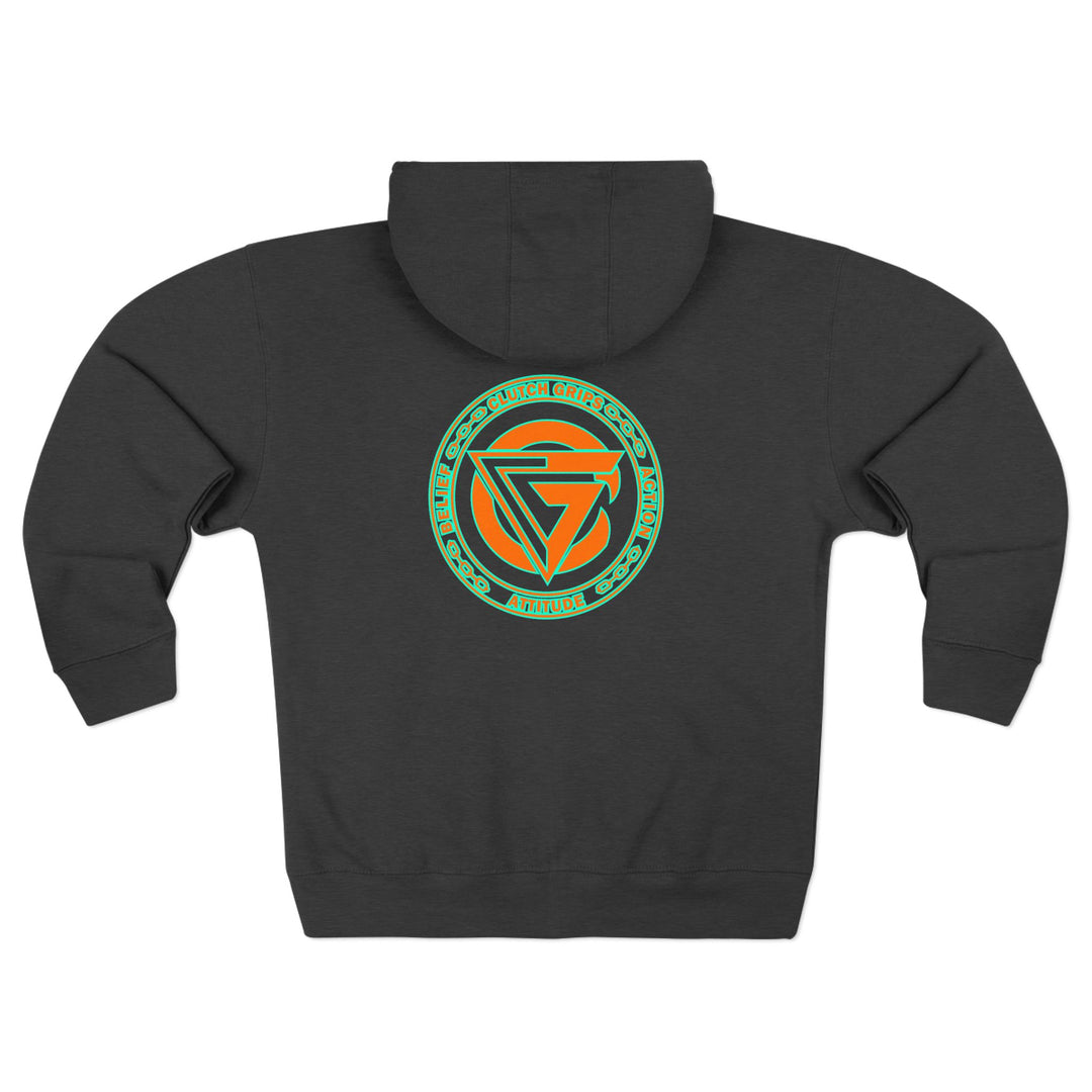 CG DIAMOND DBL BELL SKULL MIAMI COLORS /CLUTCHGRIPS ZIP UP