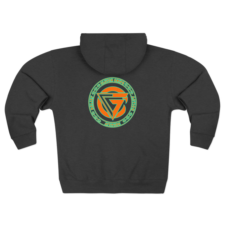 CG DIAMOND DBL BELL SKULL MIAMI COLORS /CLUTCHGRIPS ZIP UP