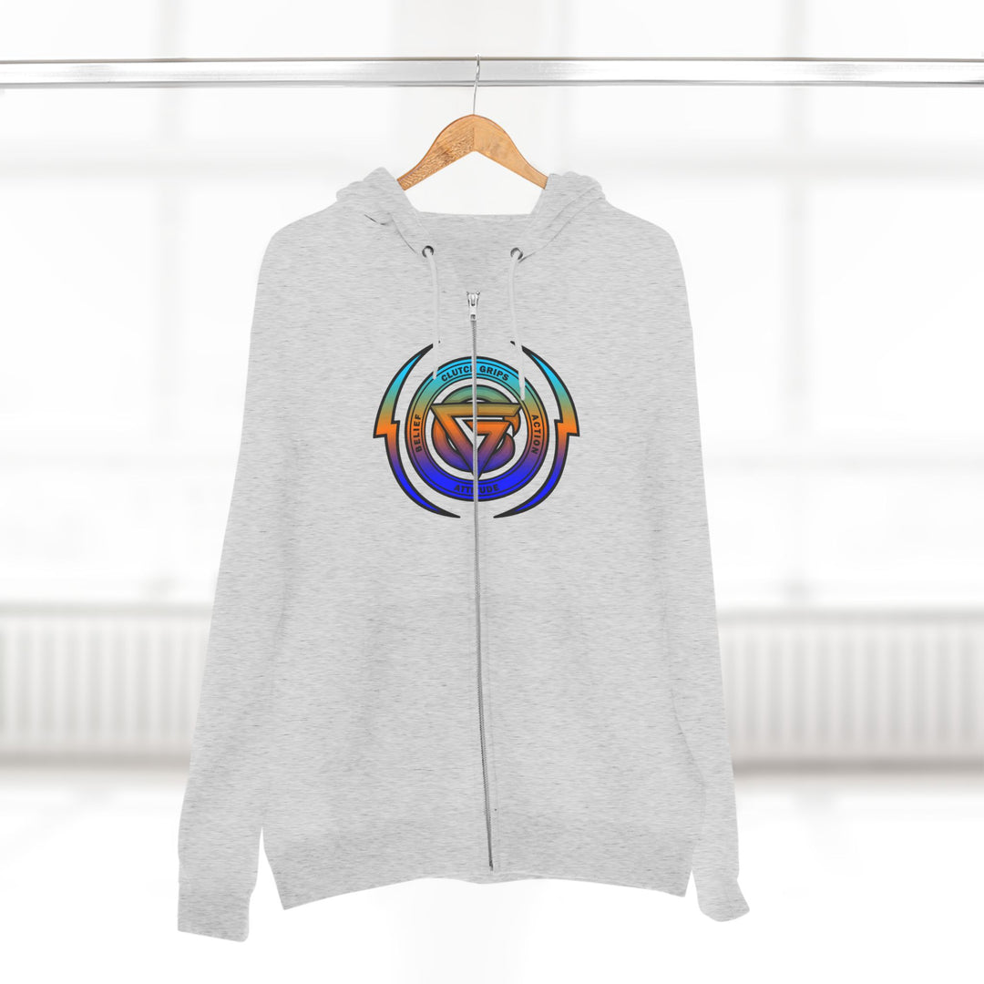 CG SKULLATOR BLUE ORANGE AQUA /WORLD DOMINATION ZIP UP