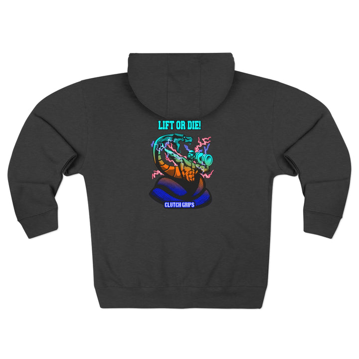 MAC S SNAKE BLUE ORANGE AQUA /LIFT OR DIE ZIP UP